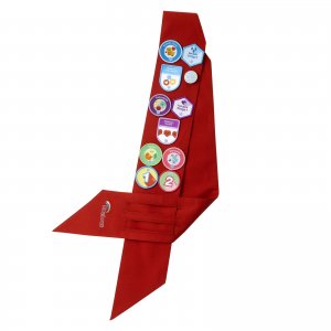 RAINBOW EMBROIDERED BADGE SASH