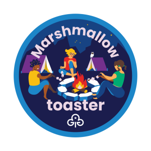 MARSHMALLOW TOASTER BADGE