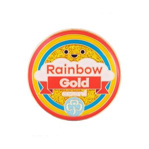 RAINBOW GOLD AWARD - METAL BADGE