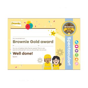 BROWNIE GOLD AWARD - CERTIFICATE